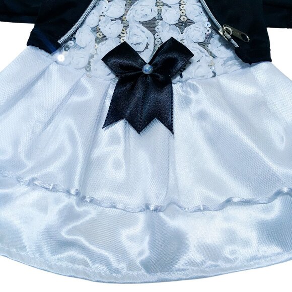 🎃👻 TIFFANY CHUCKY HALLOWEEN CUTE DOG PET CLOTHES TUTU WEDDING DRESS 👻🎃 - Picture 5 of 10